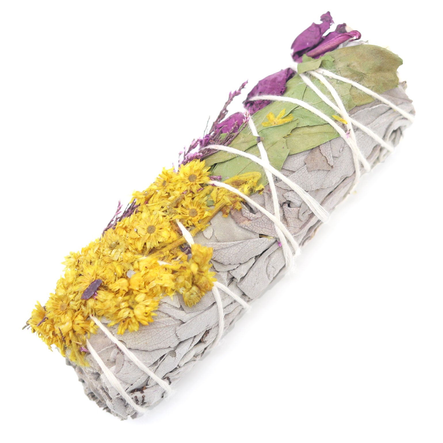 Calendula and White Sage Smudge Stick 1409 New Age Imports