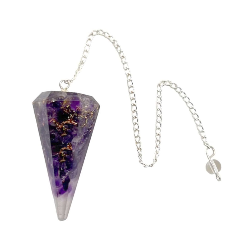 Orgone Amethyst Pendulum