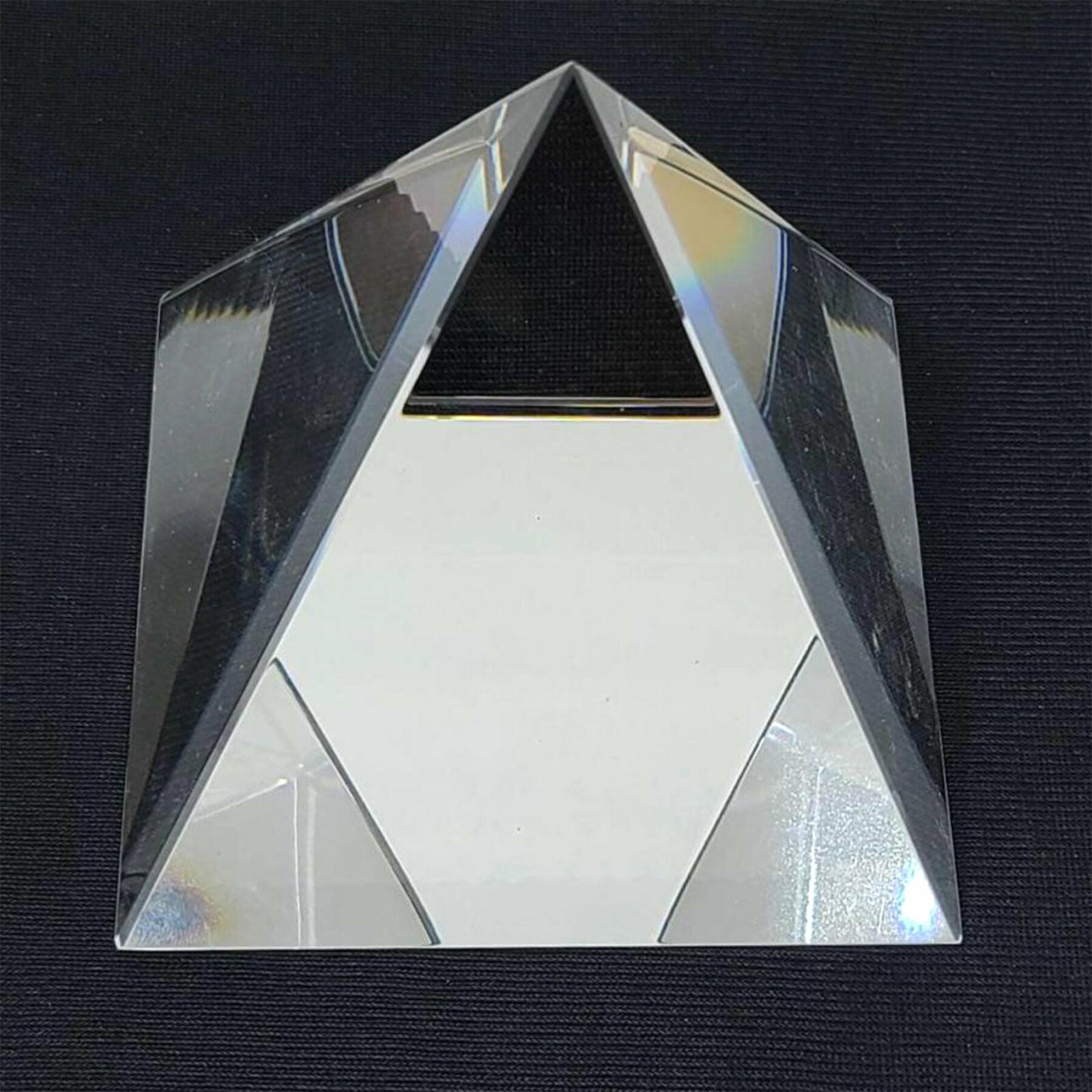 Clear Crystal Pyramid