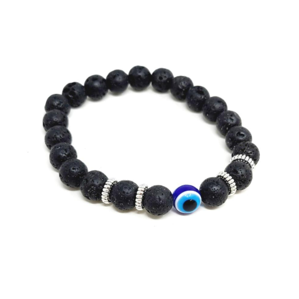 Evil Eye  & Lava Stone Talisman Bracelet from 13 Moons