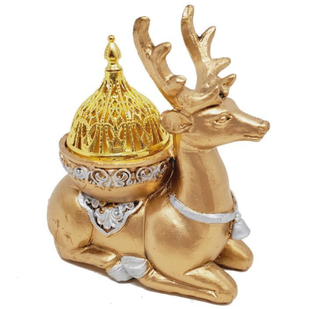 Gold Deer Incense & Candle Holder from 13 Moons