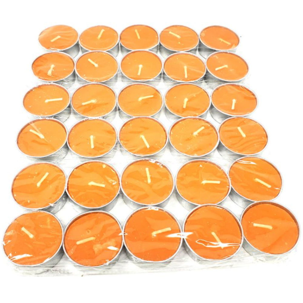 30 Orange Tea Lights from 13 Moons