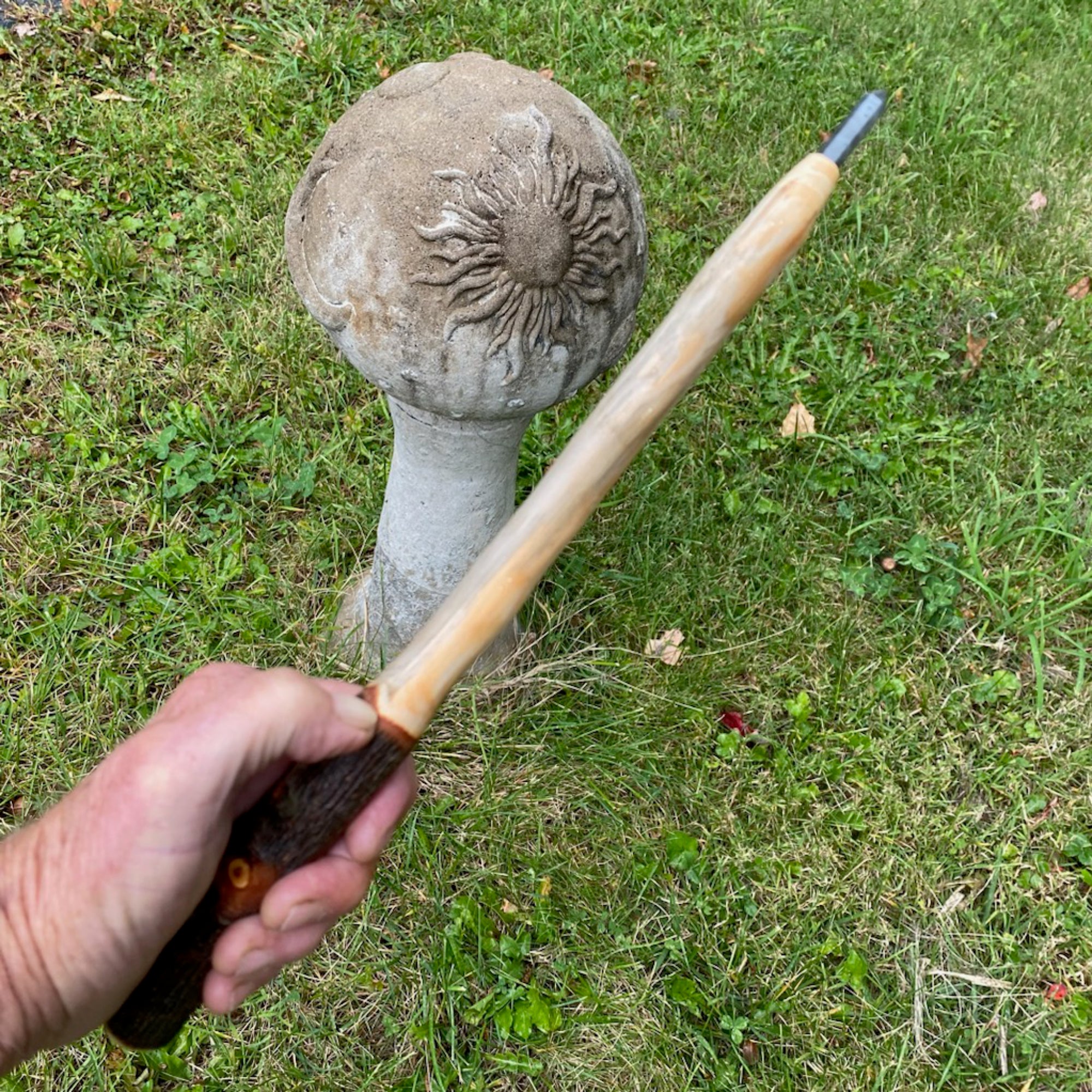 Hand Crafted Pine Wand with Point from 13 Moons