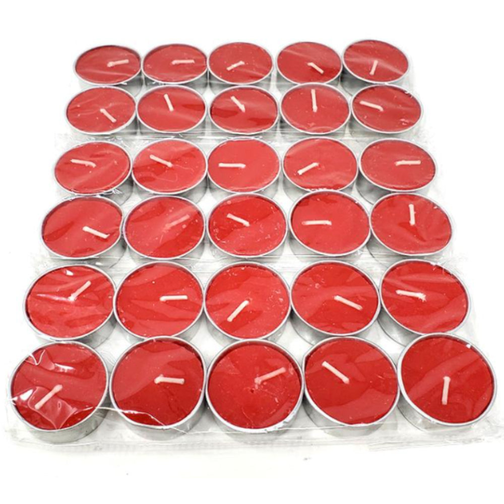 30 Red Tea Lights from 13 Moons