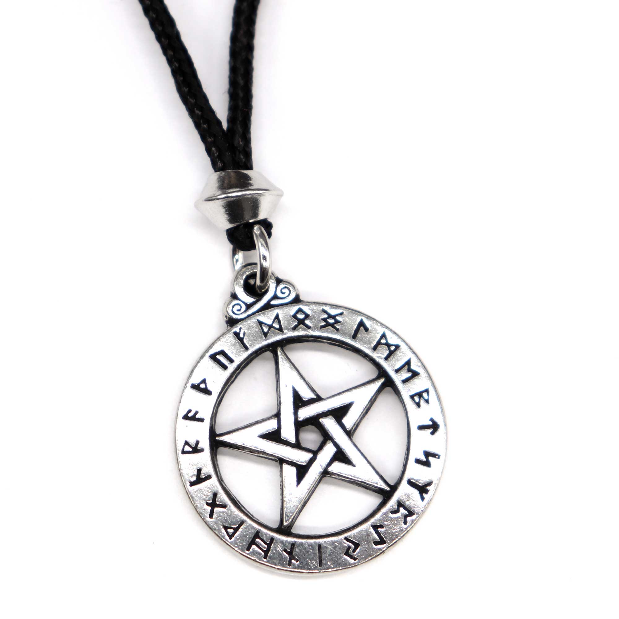 Runic Pentacle Pendant, Small - 13 Moons