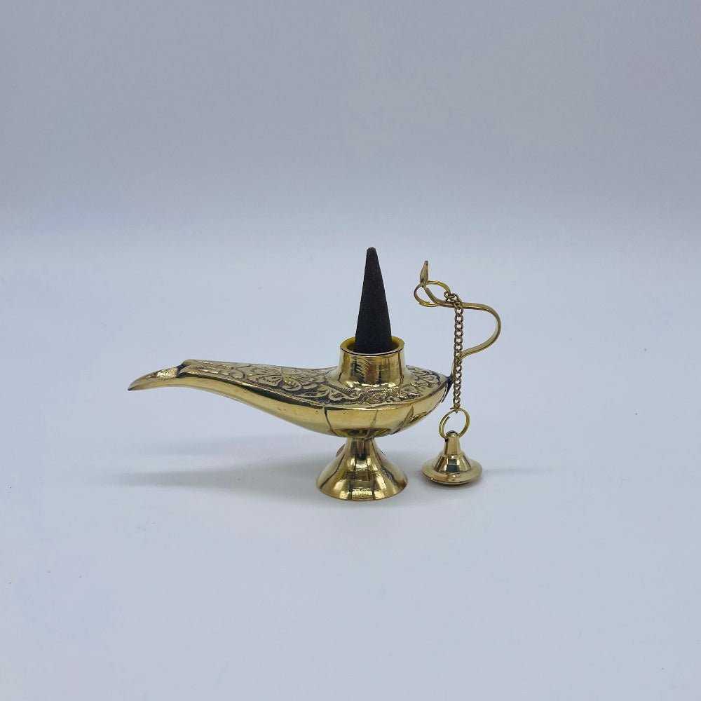 Small Genie Lamp Incense Burner - 13 Moons