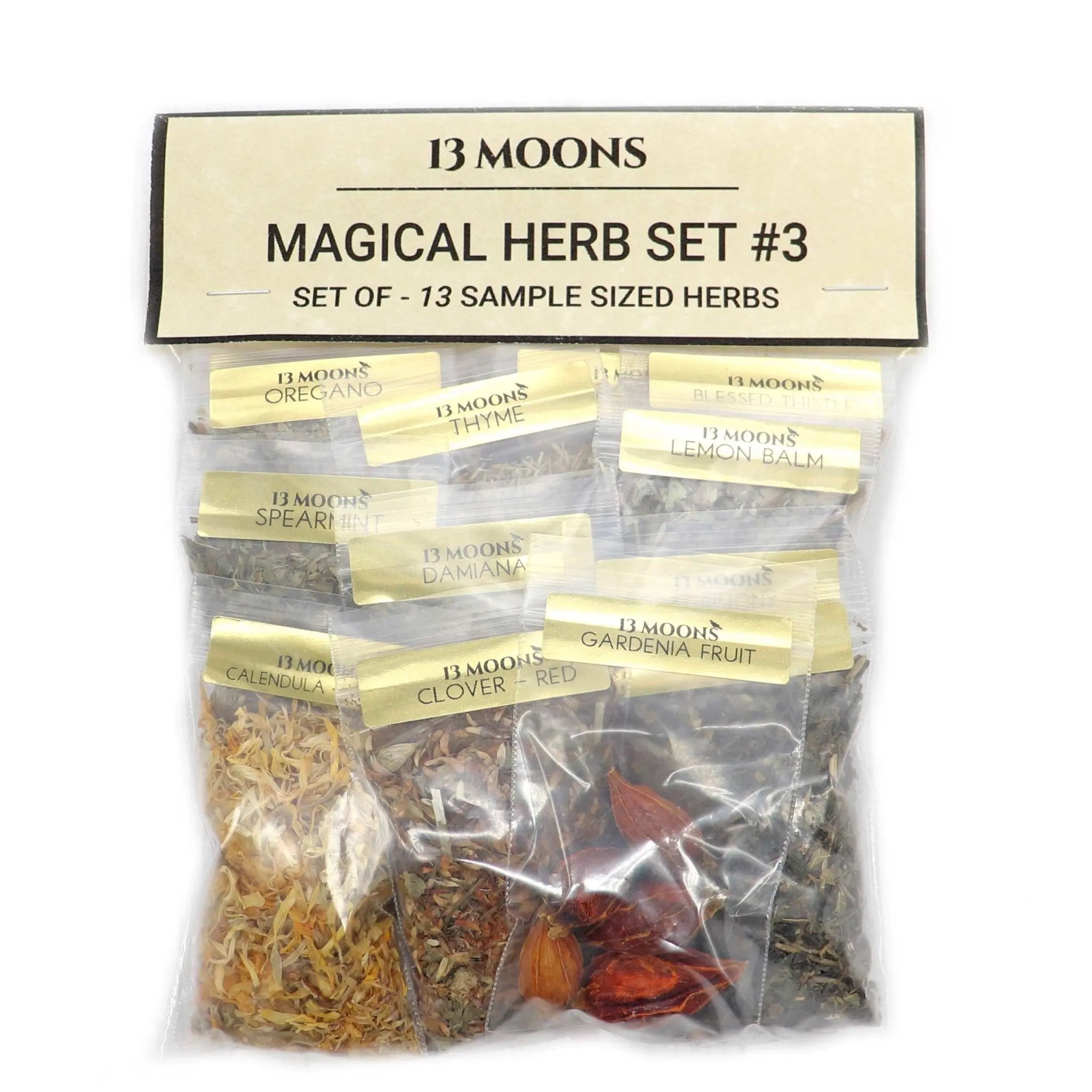 65 Magical Herb Set, Sample Size Bags of Herbs for Magical uses