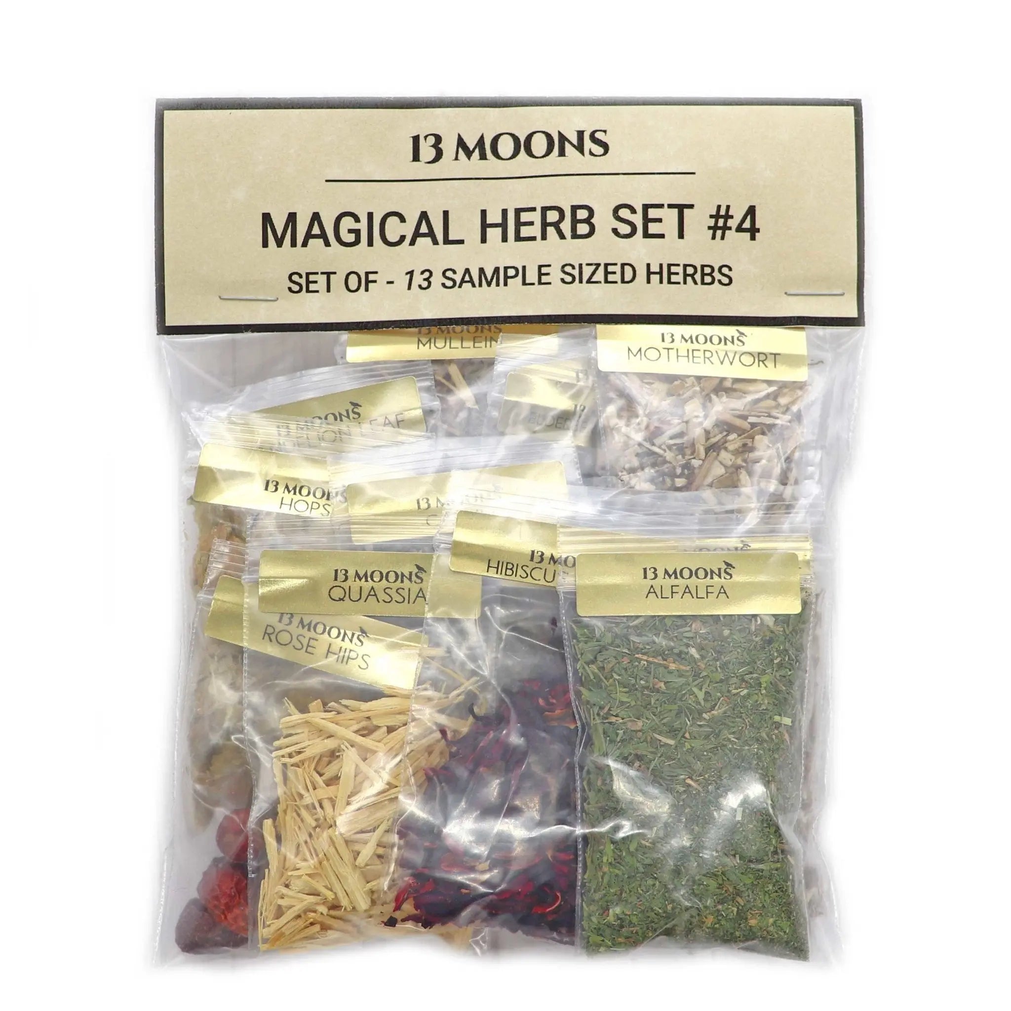 65 Magical Herb Set, Sample Size Bags of Herbs for Magical uses