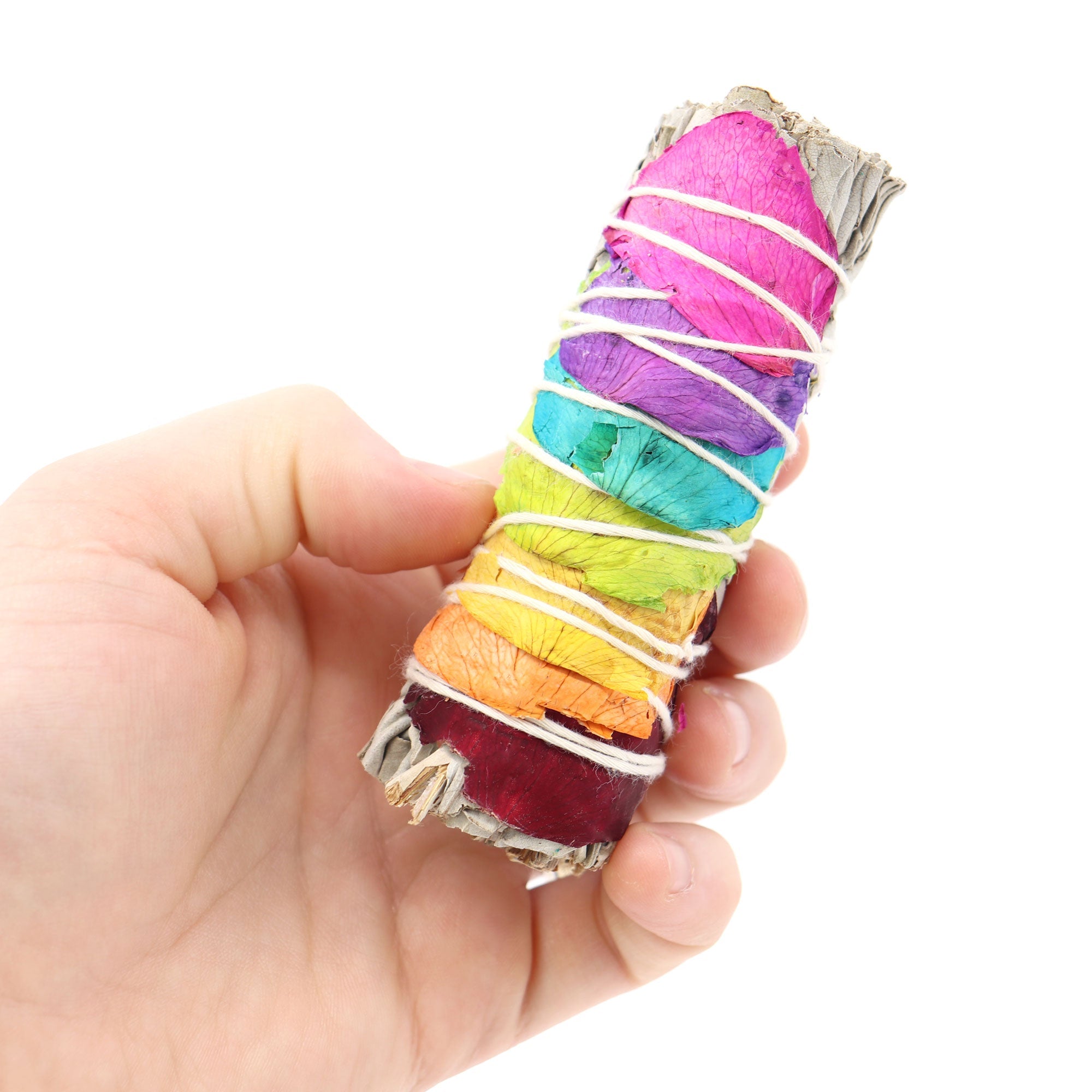 7 Chakra Sage Smudge Stick - 13 Moons