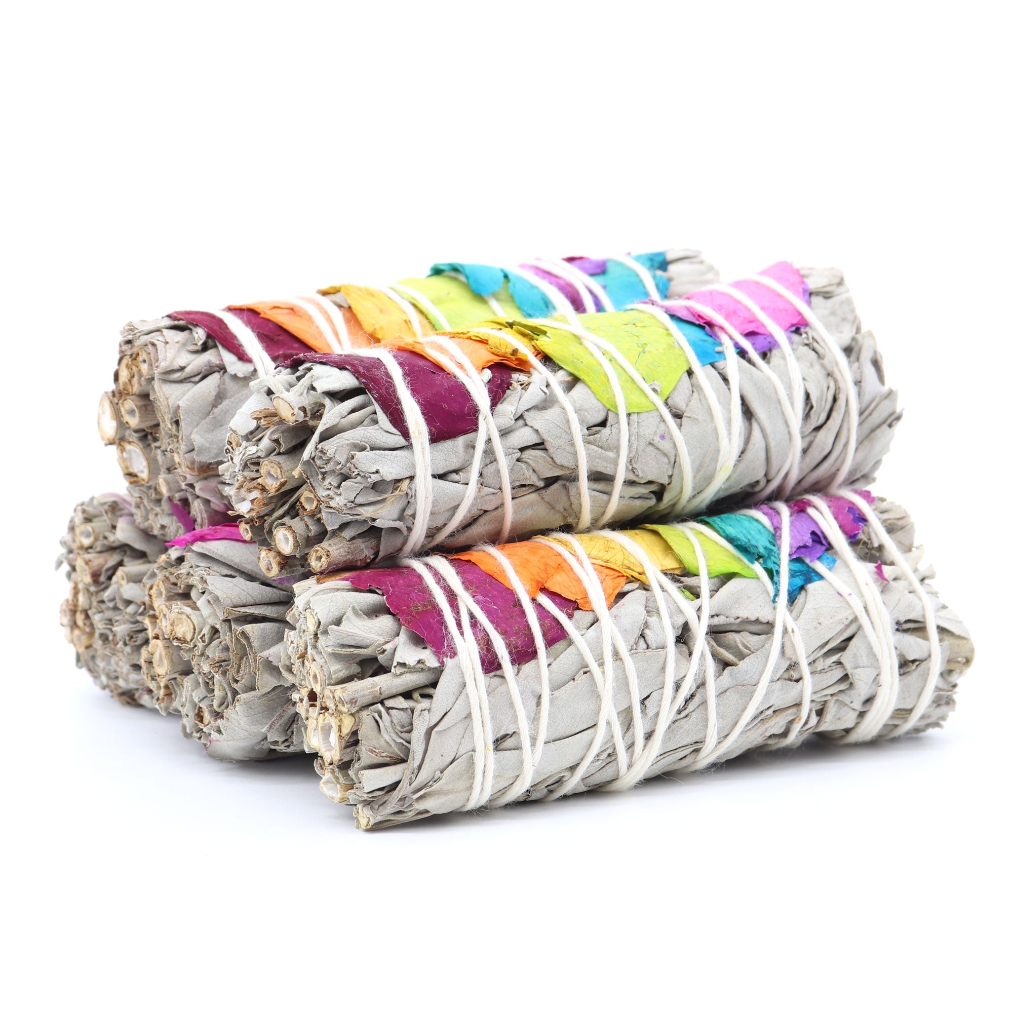 7 Chakra Sage Smudge Stick - 13 Moons