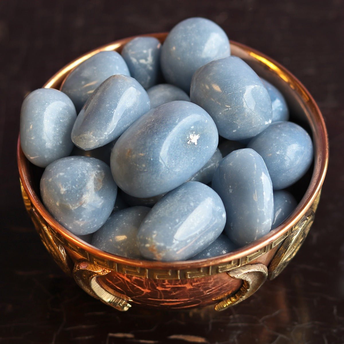 Angelite Tumbled Stone - 13 Moons