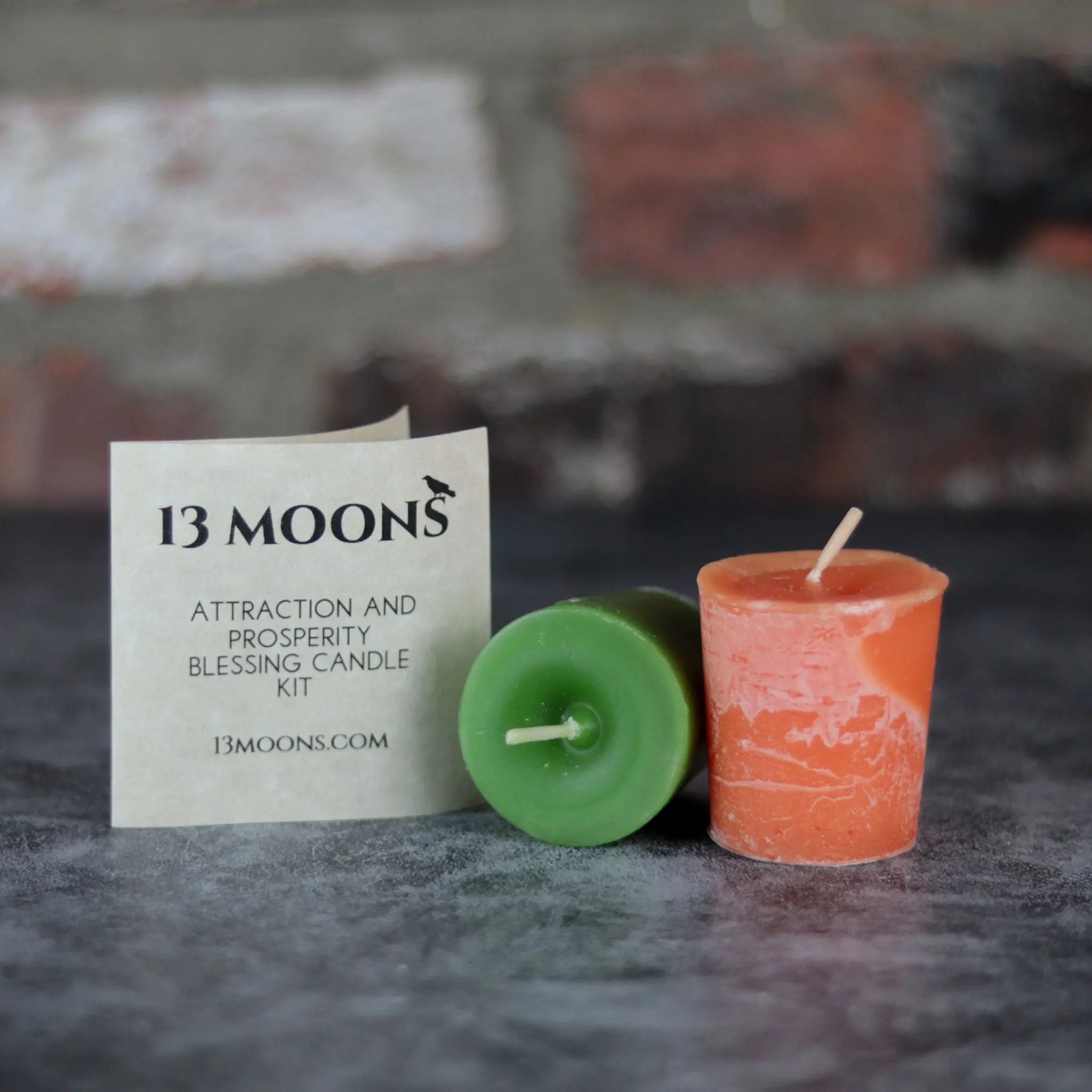 Attraction and Prosperity Blessing Candle Kit - 13 Moons