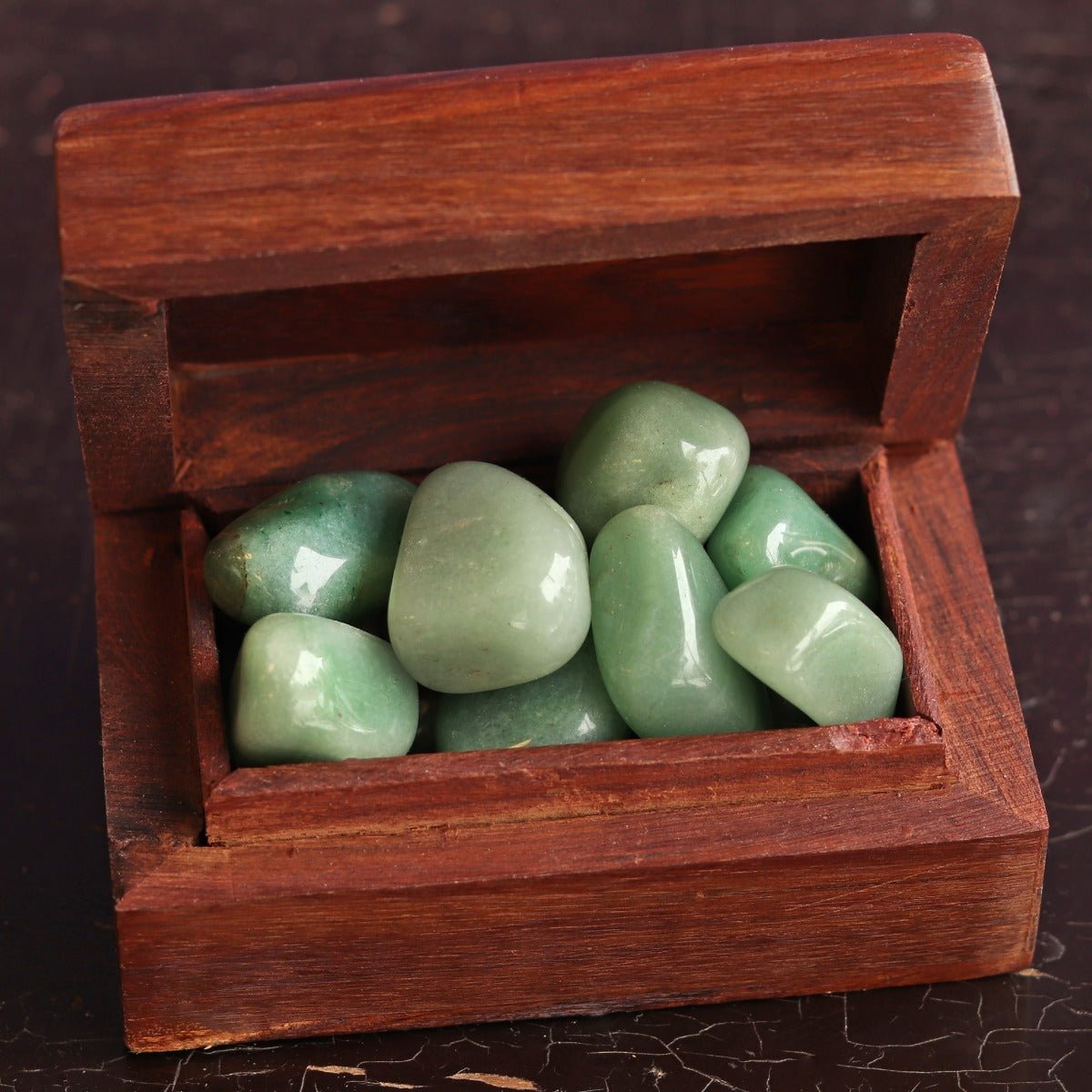 Aventurine, Green Tumbled Stone - 13 Moons