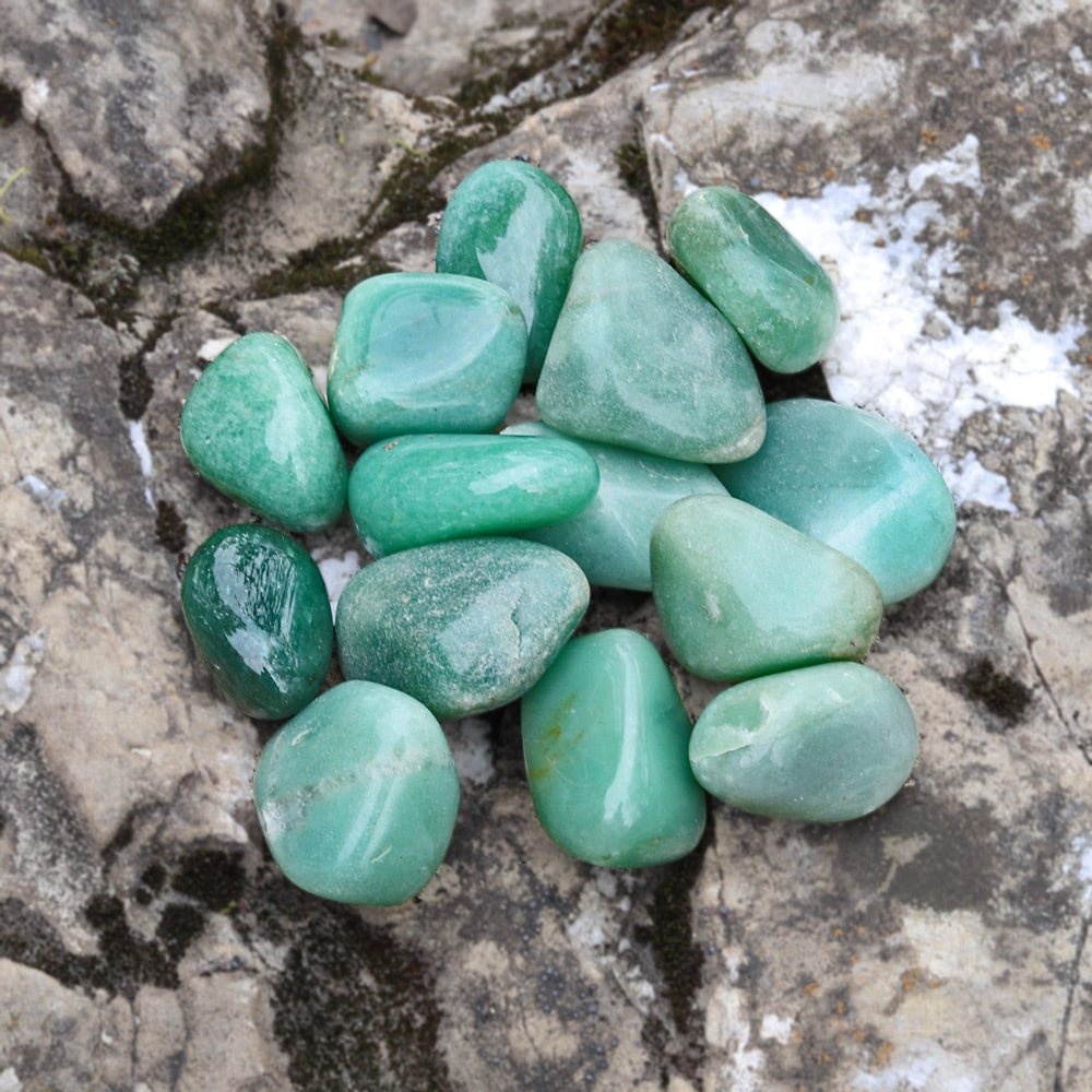 Aventurine, Green Tumbled Stone - 13 Moons