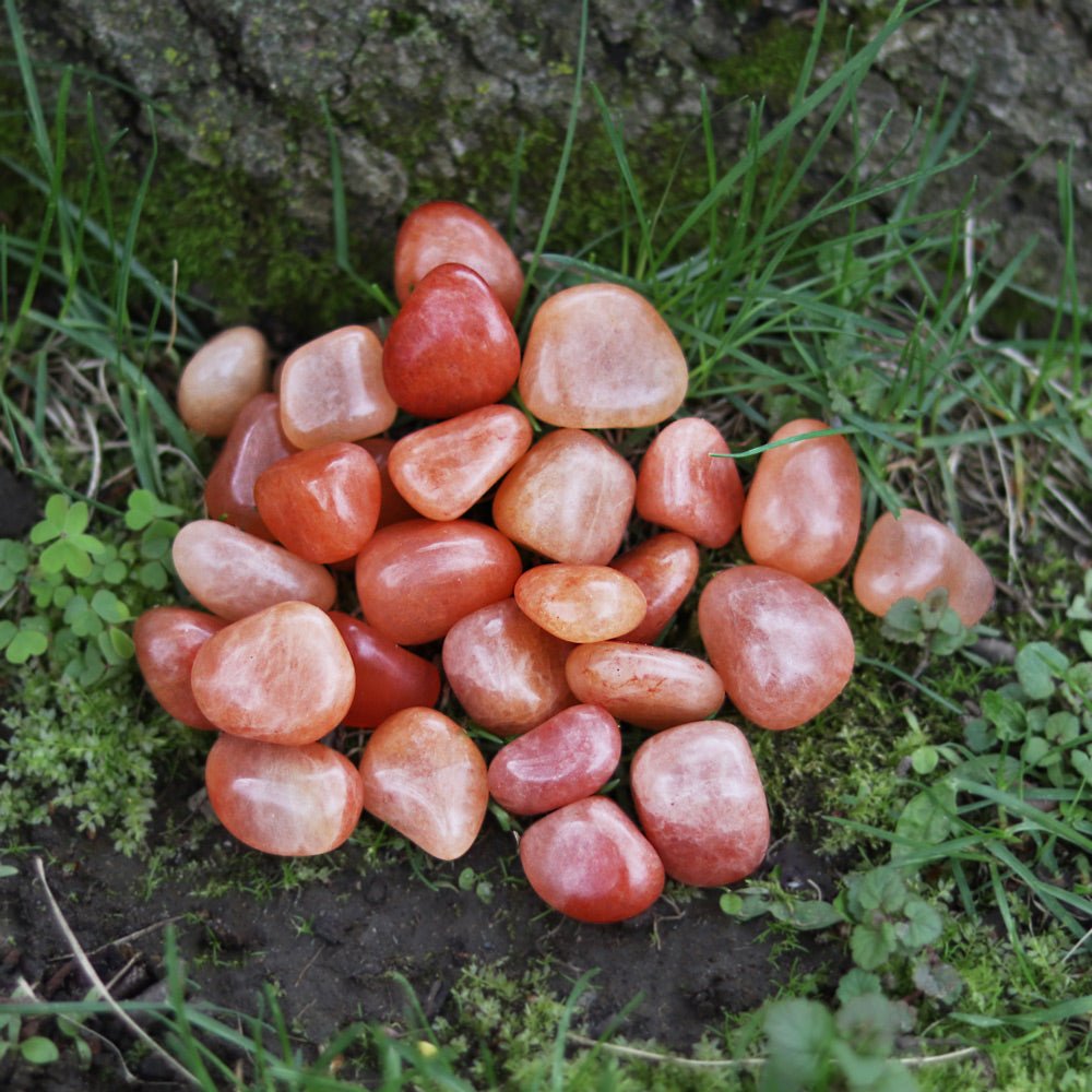 Aventurine, Red Tumbled Stone - 13 Moons