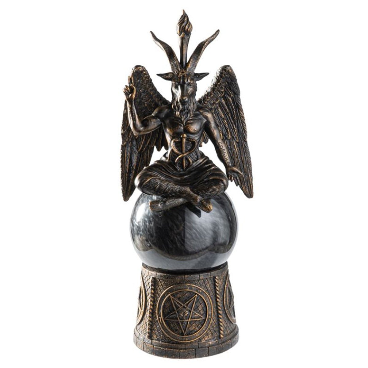 Baphomet Storm Ball Statue - 13 Moons