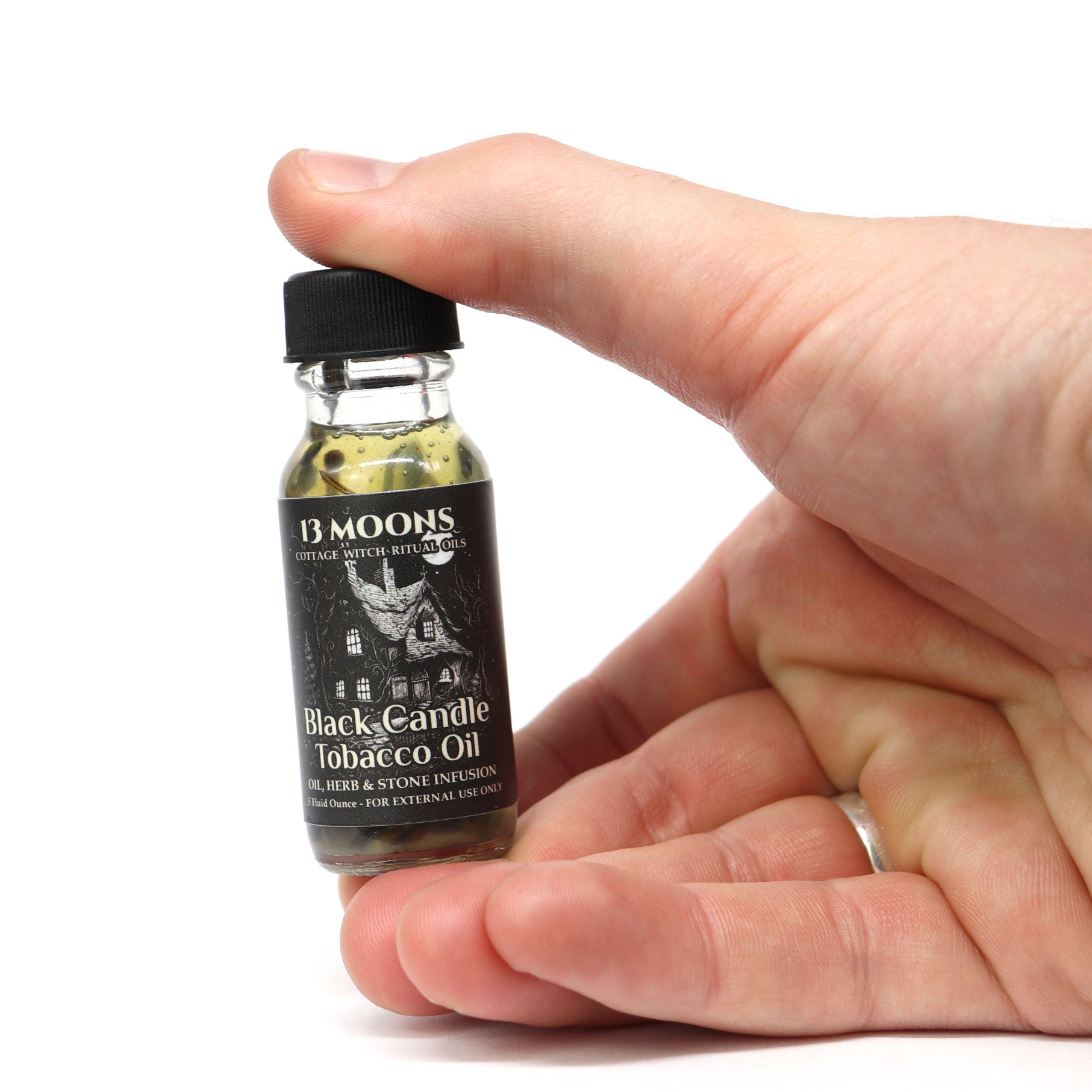 Black Candle Tobacco Ritual Oil by 13 Moons - 13 Moons