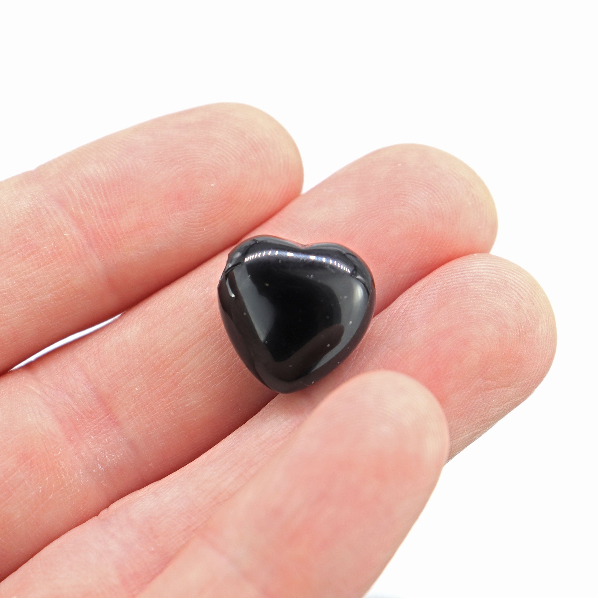 Black Obsidian Heart Pendant - 13 Moons