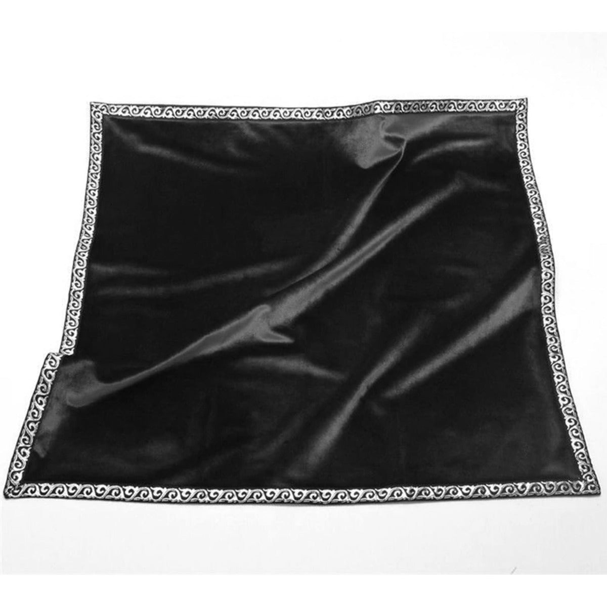 Black Tarot Bag & Cloth Set - 13 Moons