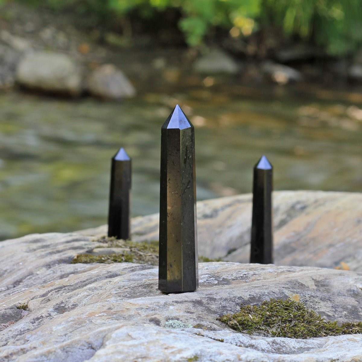 Black Tourmaline Obelisk - 13 Moons