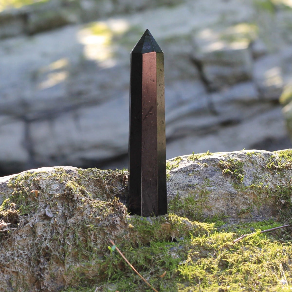 Black Tourmaline Obelisk - 13 Moons