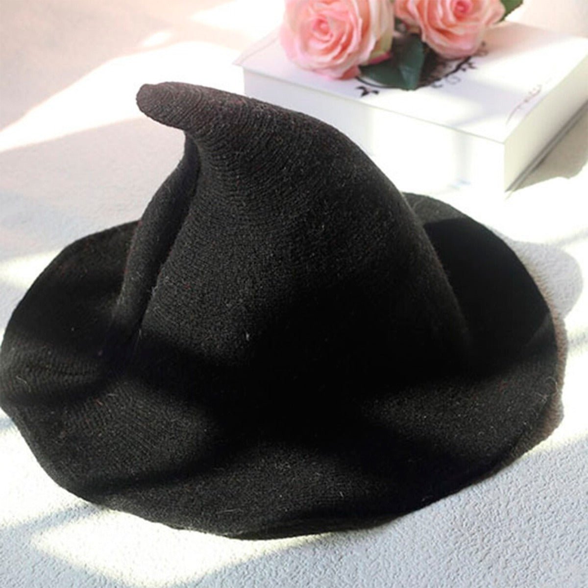 Black Wool Witches Hat - 13 Moons