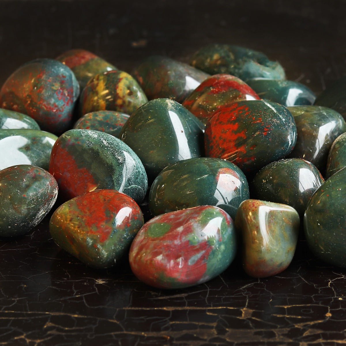 Bloodstone Tumbled Stone - 13 Moons