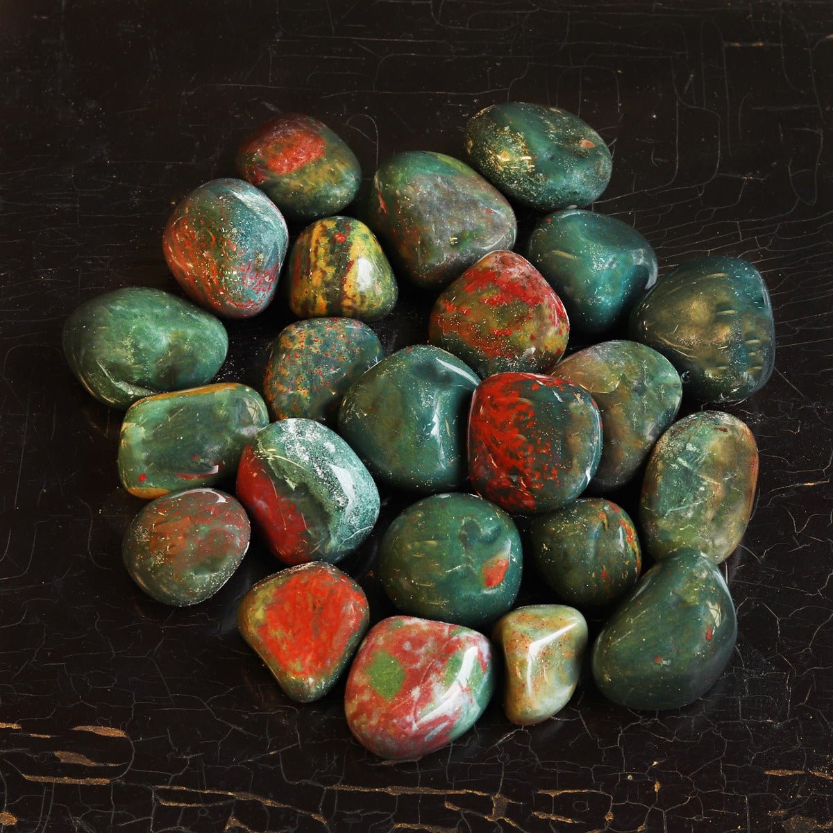 Bloodstone Tumbled Stone - 13 Moons