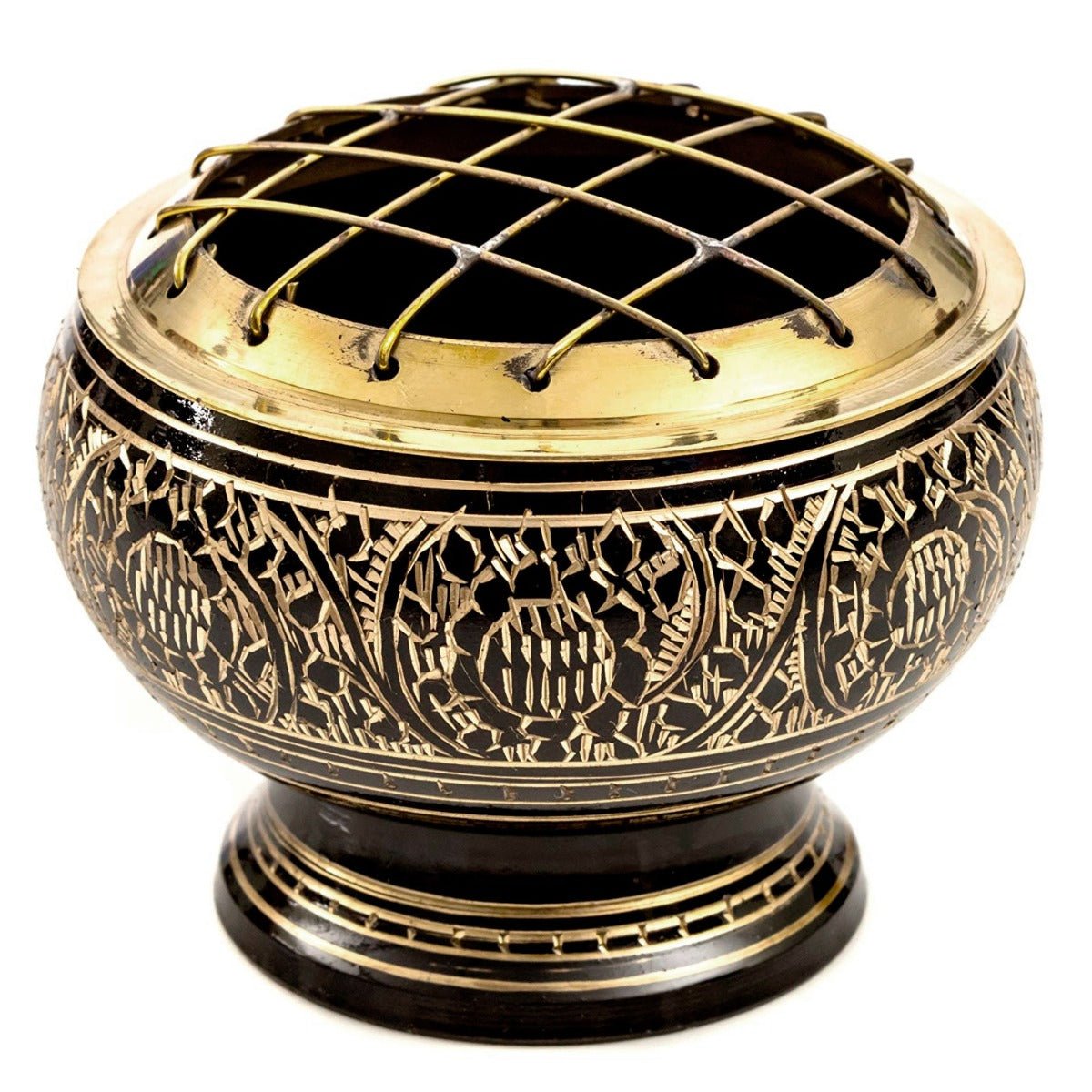 Brass Screen Floral Burner Set - 13 Moons