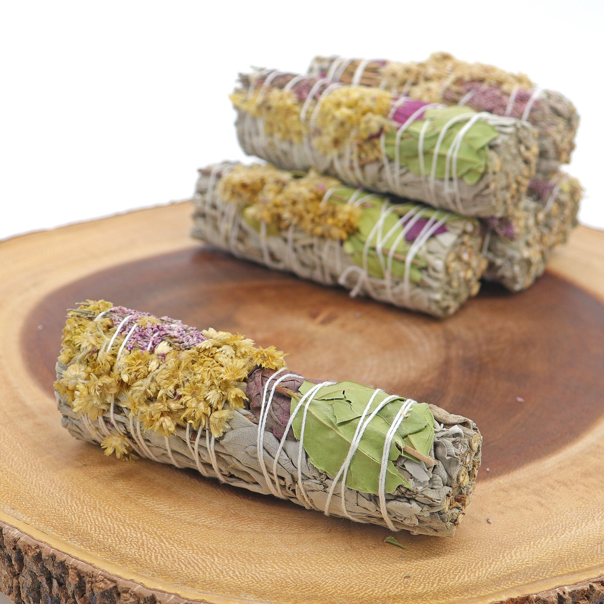 Calendula and White Sage Smudge Stick - 13 Moons