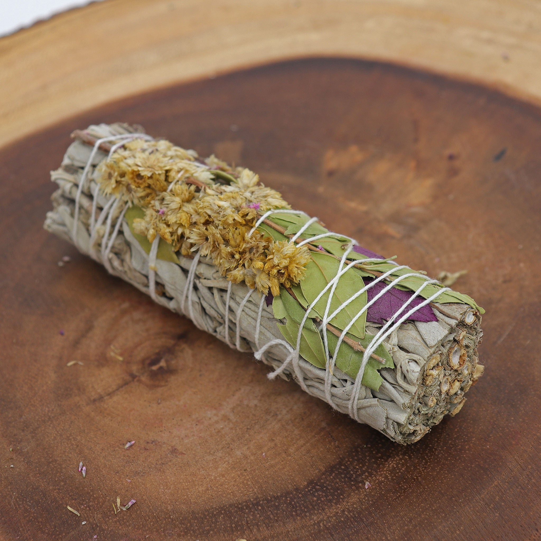 Calendula and White Sage Smudge Stick - 13 Moons