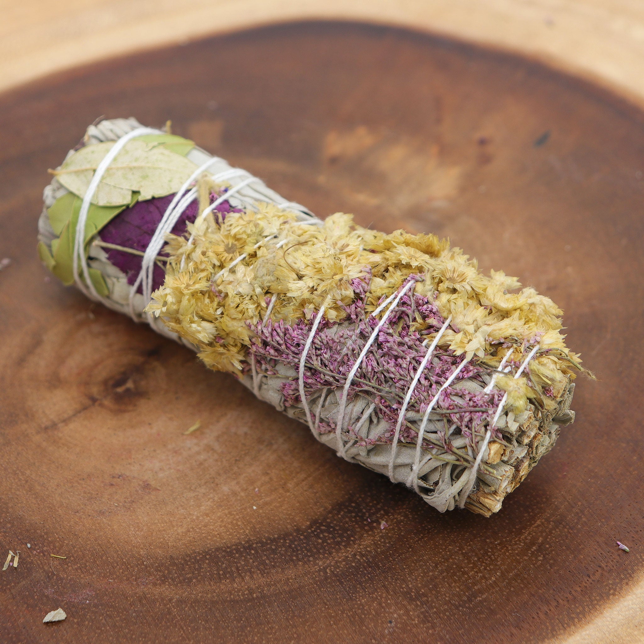 Calendula and White Sage Smudge Stick - 13 Moons