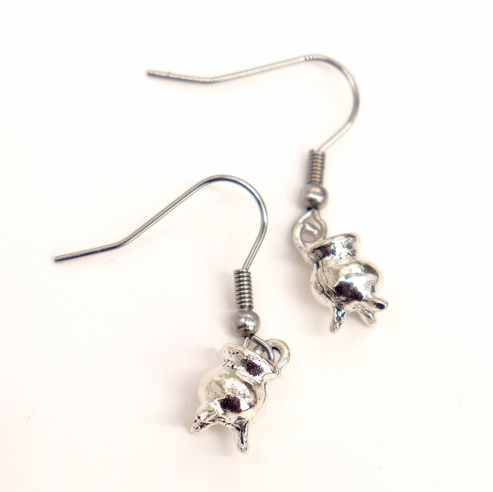 Cauldron Charm Earrings - 13 Moons