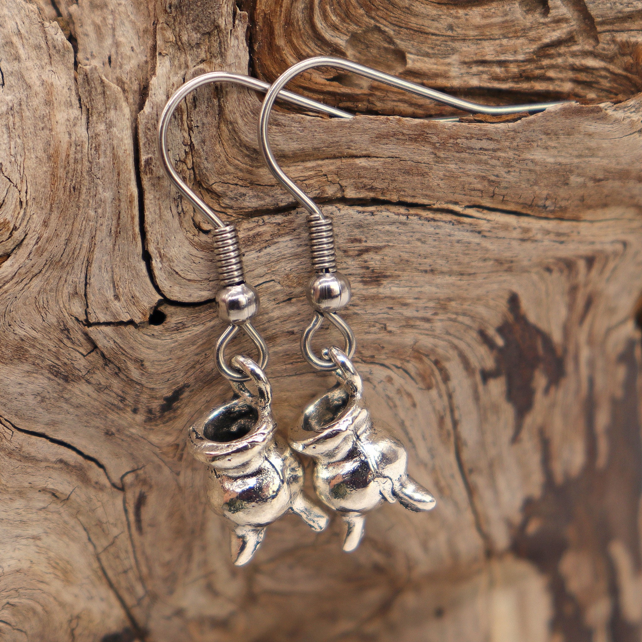 Cauldron Charm Earrings - 13 Moons