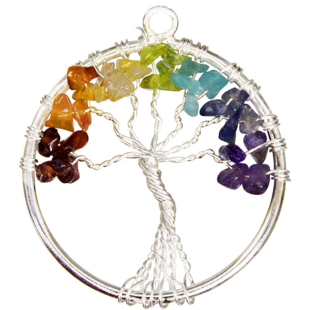 Chakra Tree of Life Pendant - 13 Moons