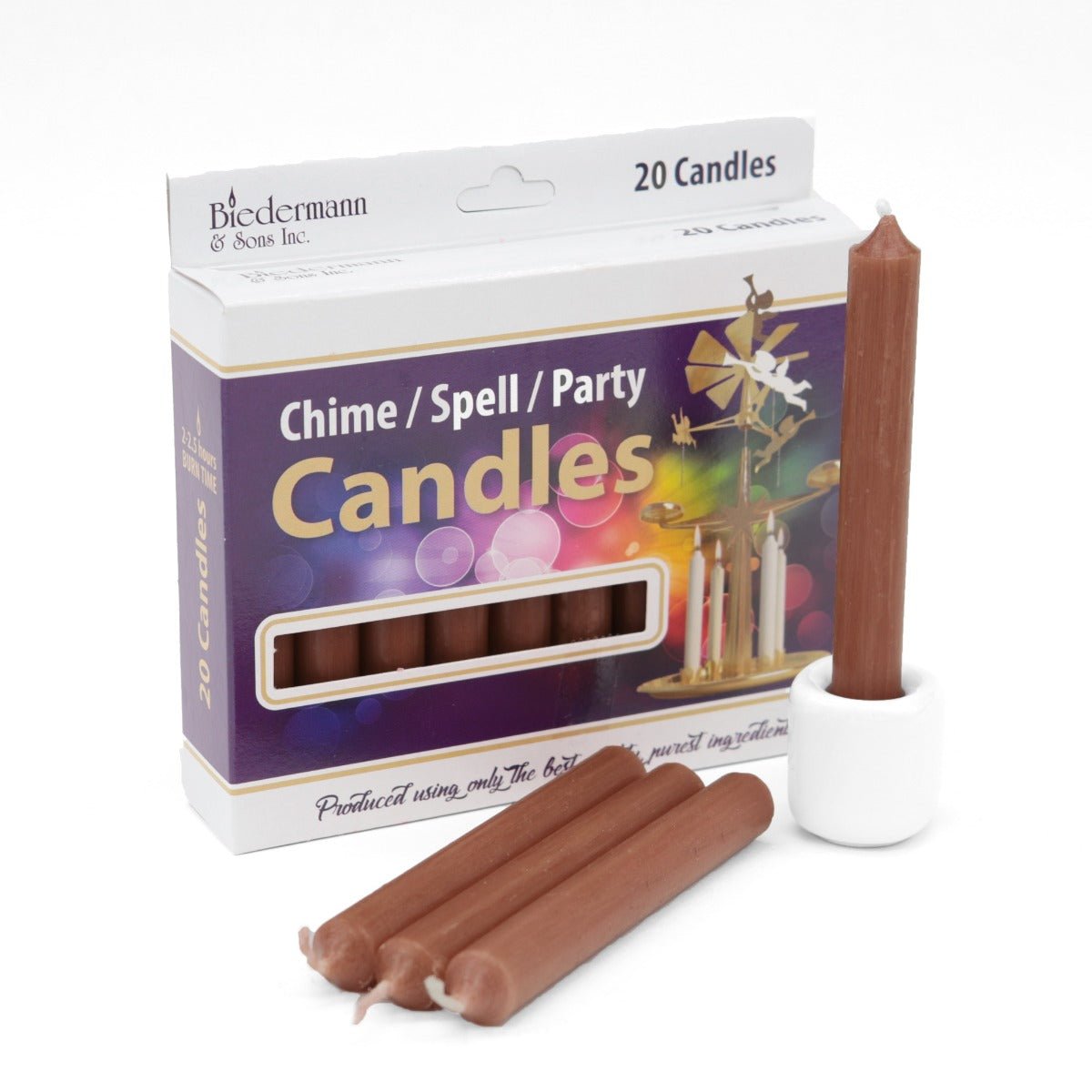 Chime Candle Brown Single - 13 Moons