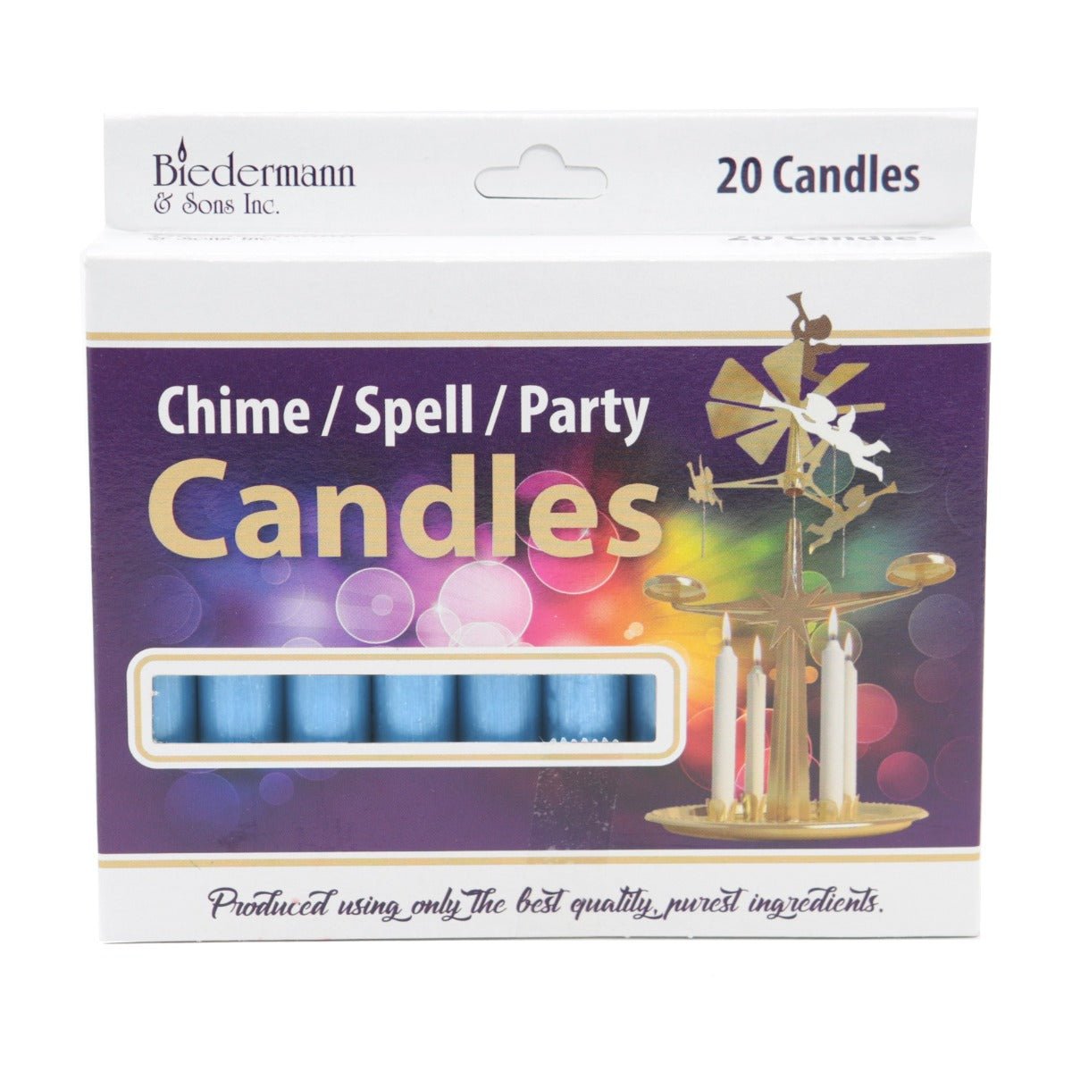 Chime Candle Light Blue Single - 13 Moons