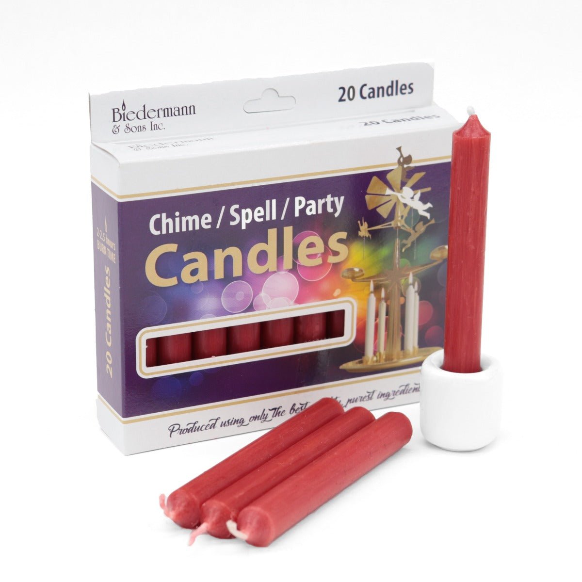 Chime Candle Red Single - 13 Moons