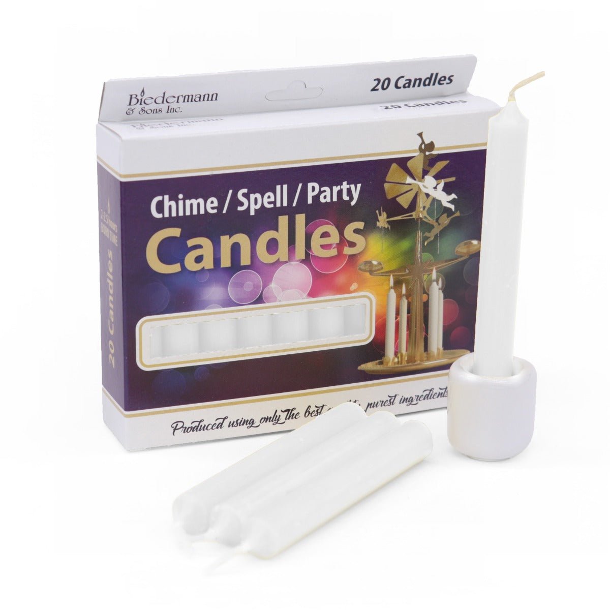 Chime Candle White Single - 13 Moons