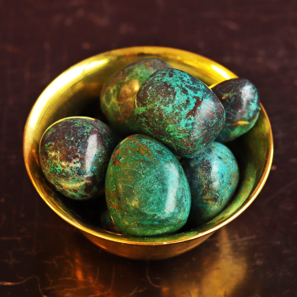 Chrysocolla Tumbled Stone - 13 Moons