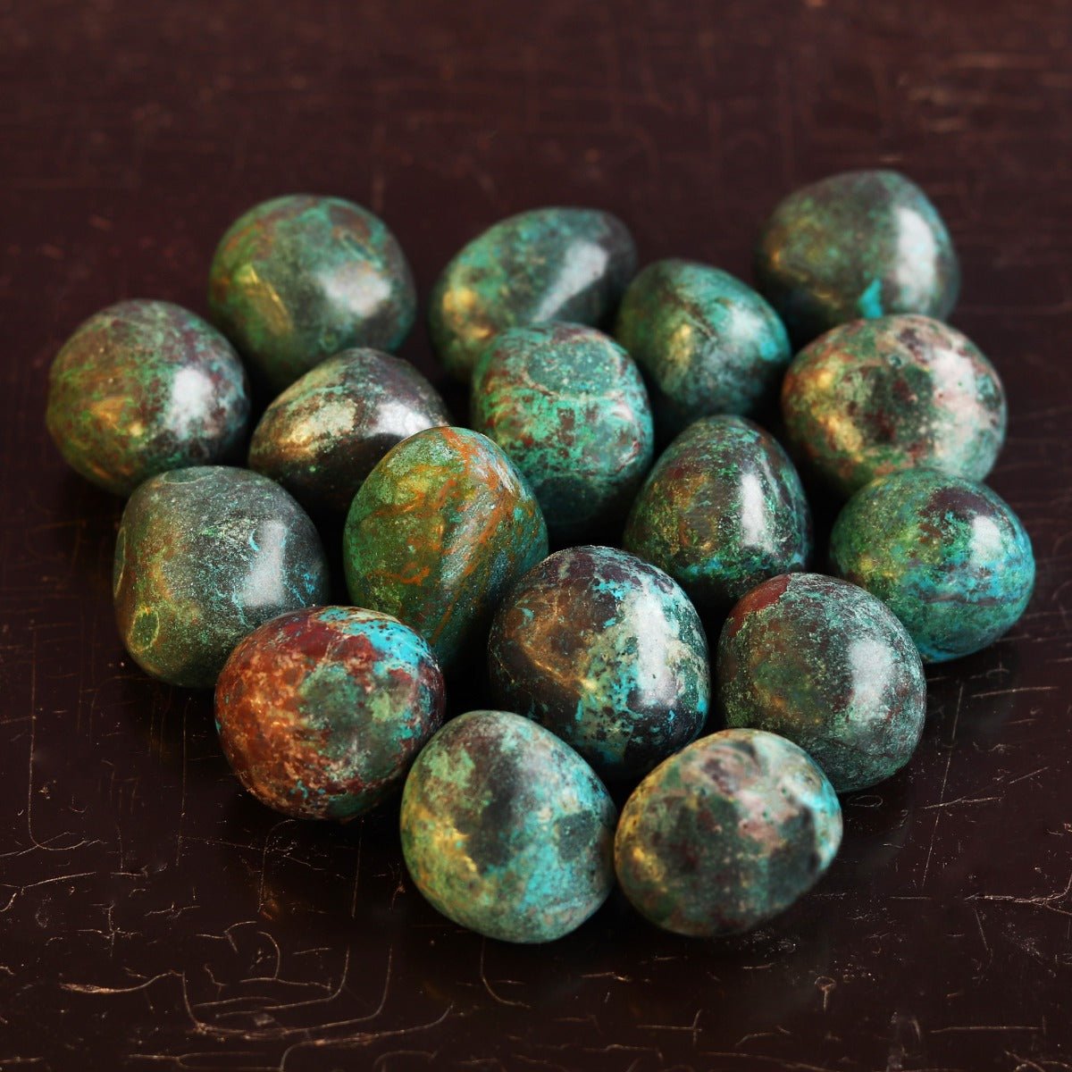 Chrysocolla Tumbled Stone - 13 Moons