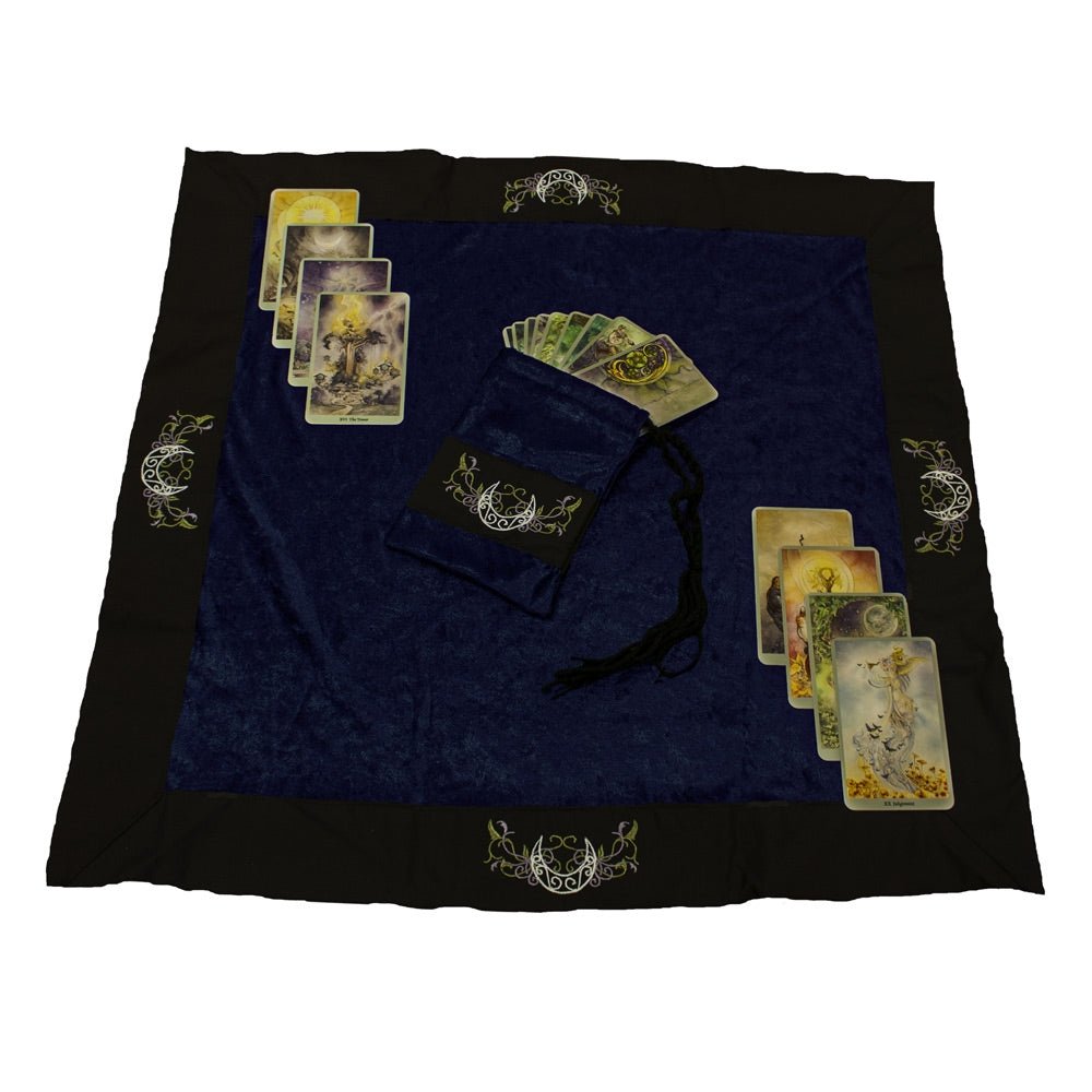 Crescent Moon Cloth and Bag Set - Royal Blue - 13 Moons