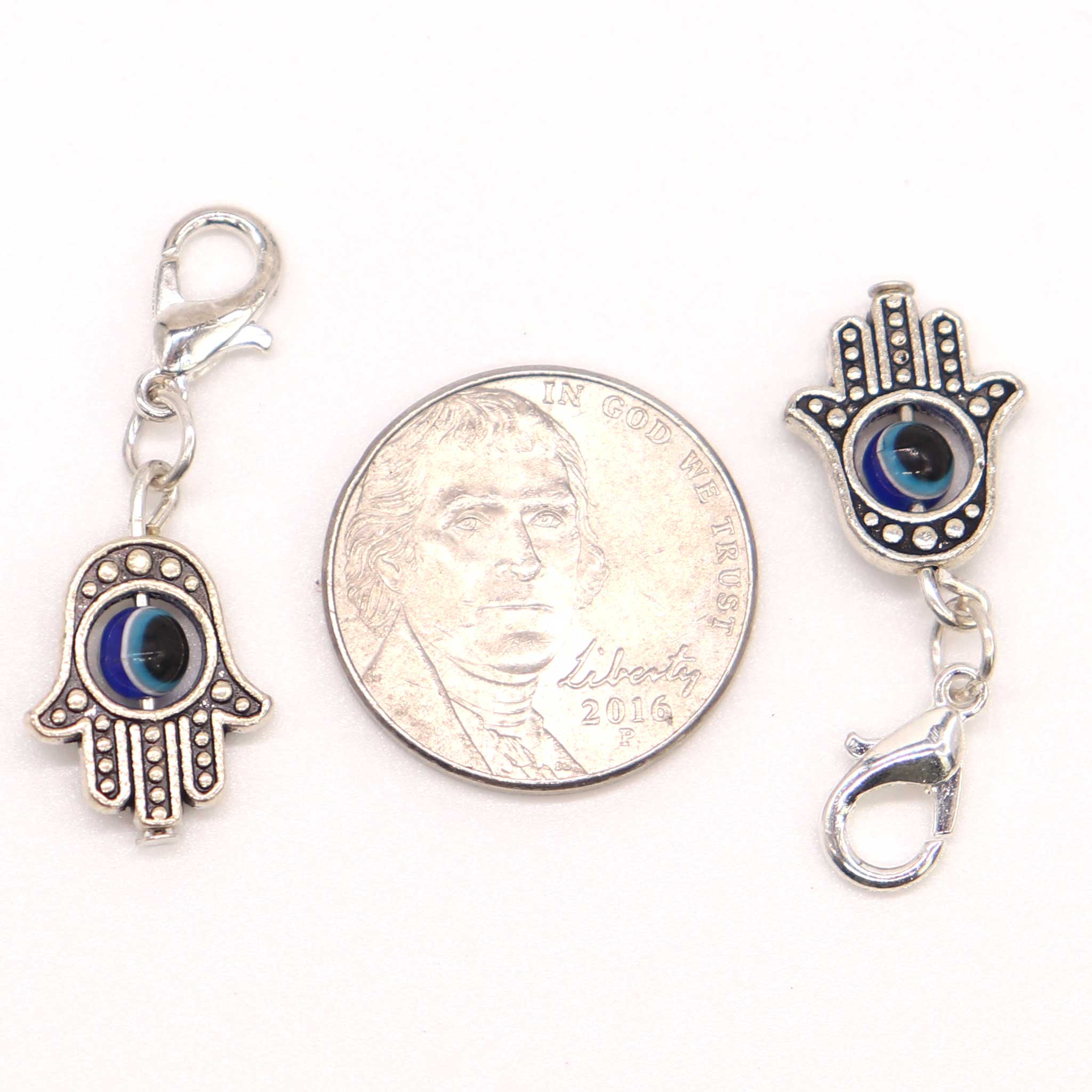 Evil Eye and Hamsa Charm - 13 Moons