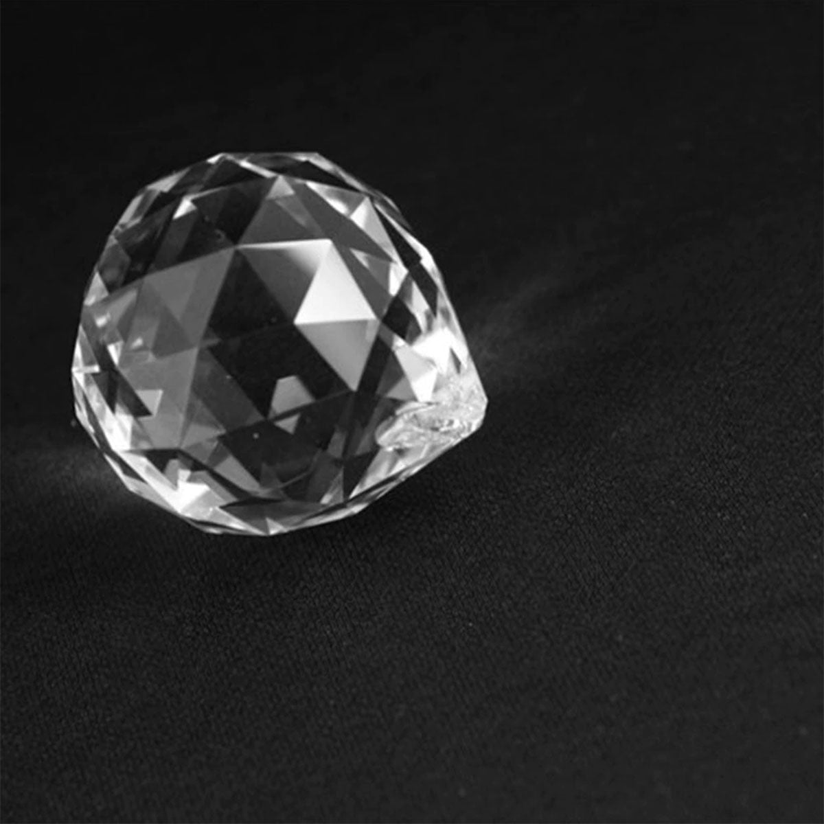 Faceted Crystal Ball, Clear - 13 Moons