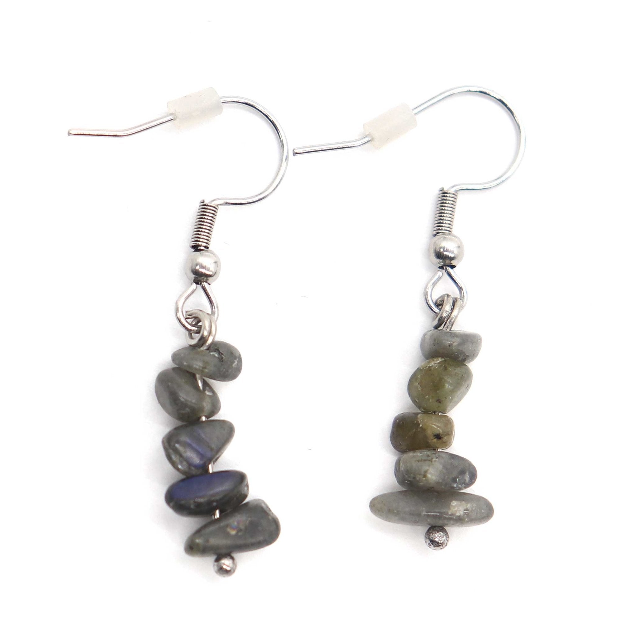 Gemstone Chip Earrings - 13 Moons