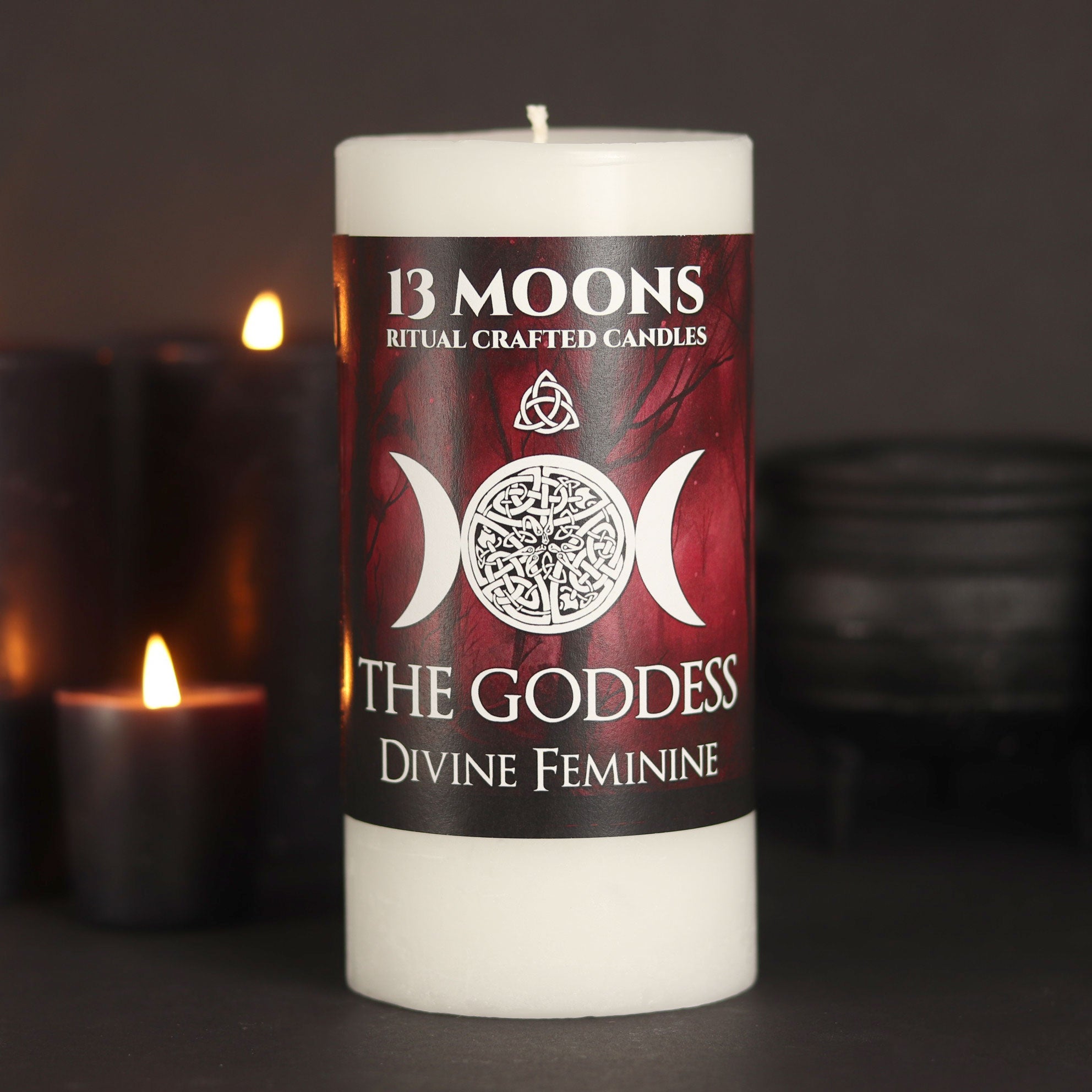 God and Goddess Altar Candle Set - 13 Moons