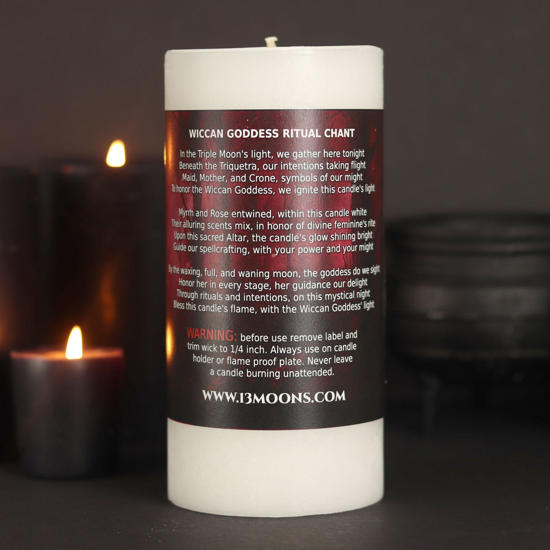 God and Goddess Altar Candle Set - 13 Moons