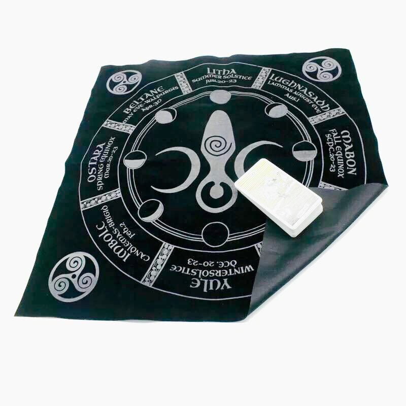 Goddess Wheel of the Year Altar Cloth - 13 Moons