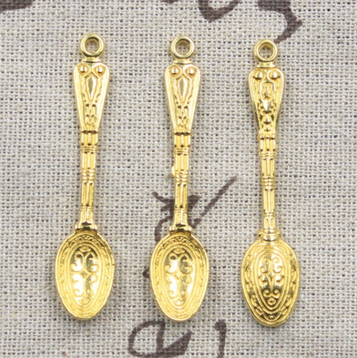 Gold Mini Salt Spoon - 13 Moons