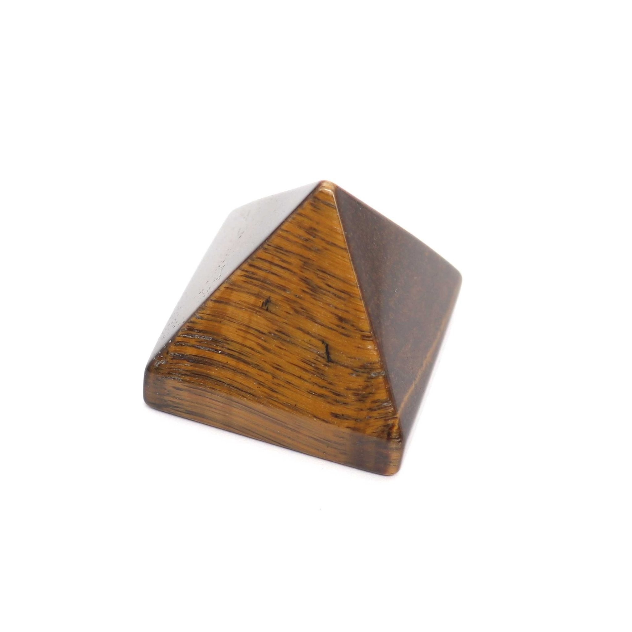 Gold Tigers Eye Pyramid - 13 Moons